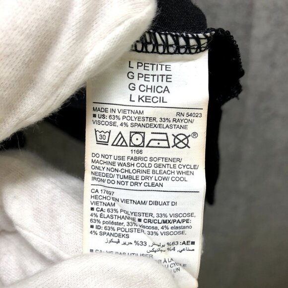 Old Navy Active Cropped T Shirt Womens LP Black Short Sleeve Crewneck Thin - Picture 6 of 8